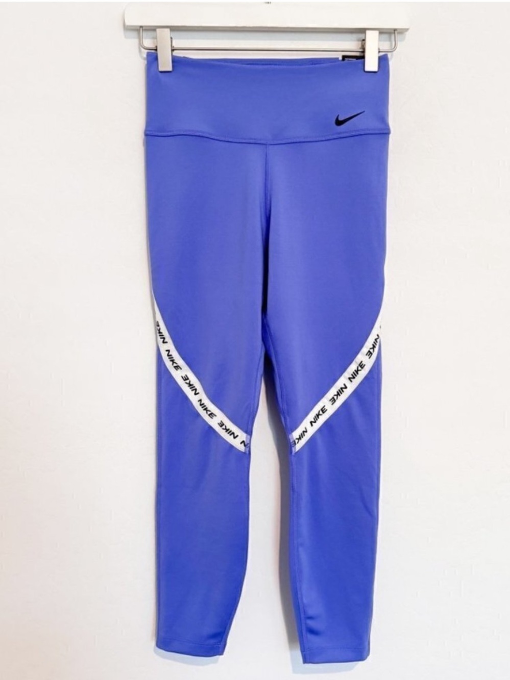 Nike One Leggings Size XS 7 8 Length Mid Rise Tight Fit Sporty‎ Clean Girl Yoga